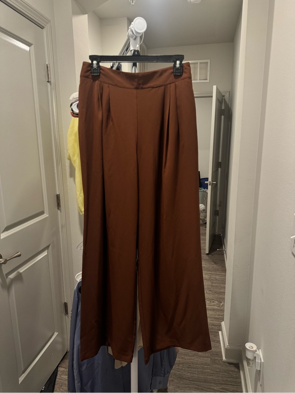 Wide-Leg Brown Women’s Trousers
